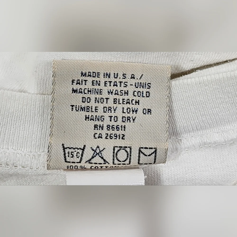 VINTAGE NO FEAR FACE YOUR FEARS LIVE YOUR DREAMS 1990s SIZE EXTRA LARGE WHITE - Picture 9 of 10